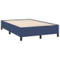 vidaXL Cama box spring con colchón tela azul 120x190 cm vidaXL Cama box spring con colchón tela azul 120x190 cm