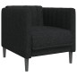 vidaXL Sillón de tela negro vidaXL Sillón de tela negro