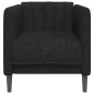 vidaXL Sillón de tela negro vidaXL Sillón de tela negro