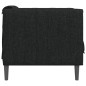 vidaXL Sillón de tela negro vidaXL Sillón de tela negro