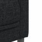 vidaXL Sillón de tela negro vidaXL Sillón de tela negro