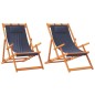 vidaXL Sillas de playa plegables 2 unidades tela azul vidaXL Sillas de playa plegables 2 unidades tela azul