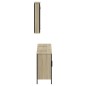 vidaXL Set de muebles de baño 3 pzas madera contrachapada roble Sonoma vidaXL Set de muebles de baño 3 pzas madera contrachapada roble Sonoma