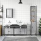 vidaXL Set de muebles de baño 4 pzas madera contrachapada gris sonoma vidaXL Set de muebles de baño 4 pzas madera contrachapada gris sonoma