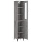 vidaXL Aparador alto madera contrachapada gris Sonoma 34,5x34x180 cm vidaXL Aparador alto madera contrachapada gris Sonoma 34,5x34x180 cm