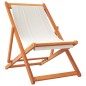 vidaXL Sillas de playa plegables 2 unidades tela blanco crema vidaXL Sillas de playa plegables 2 unidades tela blanco crema