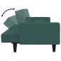 vidaXL Juego de sofás con cojines 2 piezas terciopelo verde oscuro vidaXL Juego de sofás con cojines 2 piezas terciopelo verde oscuro