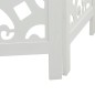 vidaXL Biombo separador de 4 paneles madera maciza Paulownia blanco vidaXL Biombo separador de 4 paneles madera maciza Paulownia blanco