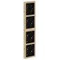 vidaXL Biombo separador 5 paneles madera maciza Paulownia marrón negro vidaXL Biombo separador 5 paneles madera maciza Paulownia marrón negro