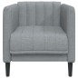 vidaXL Sillón de tela gris claro