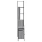 vidaXL Set de muebles de baño 3 pzas madera contrachapada gris sonoma