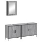 vidaXL Set de muebles de baño 3 pzas madera contrachapada gris sonoma vidaXL Set de muebles de baño 3 pzas madera contrachapada gris sonoma