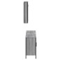 vidaXL Set de muebles de baño 3 pzas madera contrachapada gris sonoma vidaXL Set de muebles de baño 3 pzas madera contrachapada gris sonoma