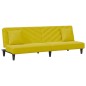 vidaXL Juego de sofás con cojines 2 piezas terciopelo amarillo vidaXL Juego de sofás con cojines 2 piezas terciopelo amarillo