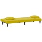 vidaXL Juego de sofás con cojines 2 piezas terciopelo amarillo vidaXL Juego de sofás con cojines 2 piezas terciopelo amarillo
