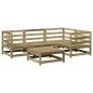 vidaXL Juego de sofás de jardín 5 piezas madera de pino impregnada vidaXL Juego de sofás de jardín 5 piezas madera de pino impregnada