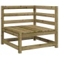 vidaXL Juego de sofás de jardín 5 piezas madera de pino impregnada vidaXL Juego de sofás de jardín 5 piezas madera de pino impregnada