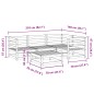 vidaXL Juego de sofás de jardín 5 piezas madera de pino impregnada vidaXL Juego de sofás de jardín 5 piezas madera de pino impregnada