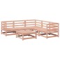 vidaXL Juego de sofás de jardín 6 pzas madera maciza de abeto Douglas vidaXL Juego de sofás de jardín 6 pzas madera maciza de abeto Douglas