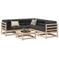 vidaXL Juego de sofás de jardín 6 piezas madera maciza de pino vidaXL Juego de sofás de jardín 6 piezas madera maciza de pino