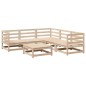 vidaXL Juego de sofás de jardín 6 piezas madera maciza de pino vidaXL Juego de sofás de jardín 6 piezas madera maciza de pino