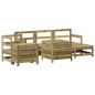 vidaXL Juego de sofás de jardín 7 pzas madera de pino impregnada vidaXL Juego de sofás de jardín 7 pzas madera de pino impregnada