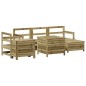 vidaXL Juego de sofás de jardín 7 pzas madera de pino impregnada vidaXL Juego de sofás de jardín 7 pzas madera de pino impregnada