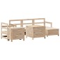 vidaXL Juego de sofás de jardín 7 piezas madera maciza de pino vidaXL Juego de sofás de jardín 7 piezas madera maciza de pino