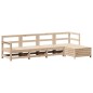 vidaXL Juego de sofás de jardín 5 piezas madera maciza de pino vidaXL Juego de sofás de jardín 5 piezas madera maciza de pino