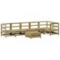vidaXL Juego de sofás de jardín 7 pzas madera de pino impregnada vidaXL Juego de sofás de jardín 7 pzas madera de pino impregnada