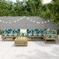 vidaXL Juego de sofás de jardín 7 pzas madera de pino impregnada vidaXL Juego de sofás de jardín 7 pzas madera de pino impregnada