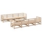 vidaXL Juego de sofás de jardín 9 pzas madera maciza de pino vidaXL Juego de sofás de jardín 9 pzas madera maciza de pino