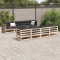 vidaXL Juego de sofás de jardín 9 pzas madera maciza de pino vidaXL Juego de sofás de jardín 9 pzas madera maciza de pino