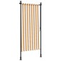 vidaXL Persiana enrollable exterior tela acero naranja y blanco vidaXL Persiana enrollable exterior tela acero naranja y blanco