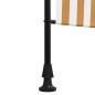 vidaXL Persiana enrollable exterior tela acero naranja y blanco vidaXL Persiana enrollable exterior tela acero naranja y blanco