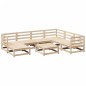 vidaXL Juego de sofás de jardín 8 pzas madera maciza de pino vidaXL Juego de sofás de jardín 8 pzas madera maciza de pino