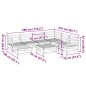 vidaXL Juego de sofás de jardín 8 pzas madera maciza de pino vidaXL Juego de sofás de jardín 8 pzas madera maciza de pino