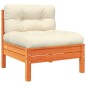 vidaXL Set de sofás jardín 7 pzas con cojines madera pino marrón cera vidaXL Set de sofás jardín 7 pzas con cojines madera pino marrón cera