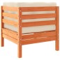 vidaXL Set de sofás jardín 7 pzas con cojines madera pino marrón cera vidaXL Set de sofás jardín 7 pzas con cojines madera pino marrón cera