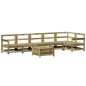 vidaXL Juego de sofás de jardín 7 pzas madera de pino impregnada vidaXL Juego de sofás de jardín 7 pzas madera de pino impregnada