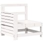 vidaXL Juego de sofás de jardín 7 pzas madera maciza de pino blanco vidaXL Juego de sofás de jardín 7 pzas madera maciza de pino blanco
