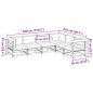 vidaXL Set de sofás jardín 6 pzas con cojines madera pino marrón cera vidaXL Set de sofás jardín 6 pzas con cojines madera pino marrón cera