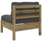 vidaXL Juego de sofás jardín 6 pzas con cojines madera pino impregnada vidaXL Juego de sofás jardín 6 pzas con cojines madera pino impregnada