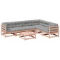vidaXL Set de sofás jardín 7 pzas con cojines madera abeto Douglas vidaXL Set de sofás jardín 7 pzas con cojines madera abeto Douglas