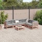 vidaXL Set de sofás jardín 7 pzas con cojines madera abeto Douglas vidaXL Set de sofás jardín 7 pzas con cojines madera abeto Douglas