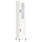 vidaXL Aparador alto madera contrachapada blanco brillo 34,5x34x180 cm vidaXL Aparador alto madera contrachapada blanco brillo 34,5x34x180 cm
