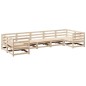 vidaXL Juego de sofás de jardín 7 piezas madera maciza de pino vidaXL Juego de sofás de jardín 7 piezas madera maciza de pino