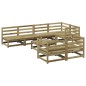 vidaXL Juego de sofás de jardín 8 pzas madera de pino impregnada vidaXL Juego de sofás de jardín 8 pzas madera de pino impregnada