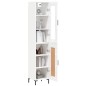 vidaXL Aparador alto madera contrachapada blanco brillo 34,5x34x180 cm vidaXL Aparador alto madera contrachapada blanco brillo 34,5x34x180 cm