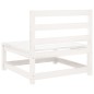 vidaXL Juego de sofás de jardín 9 pzas madera maciza de pino blanco vidaXL Juego de sofás de jardín 9 pzas madera maciza de pino blanco